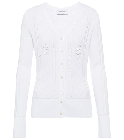 Marine Serre - Pointelle cardigan 