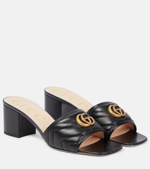 Gucci - GG quilted leather mules 
