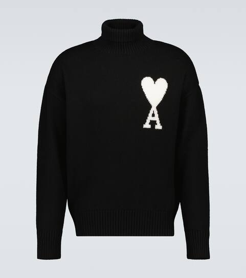 ami de coeur oversize funnel neck sweater