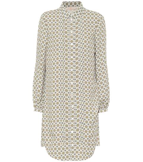 tory burch printed shirt dress