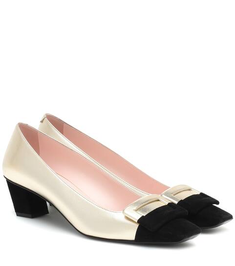 Belle Vivier Duo leather pumps