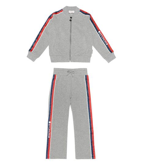 moncler grey tracksuit