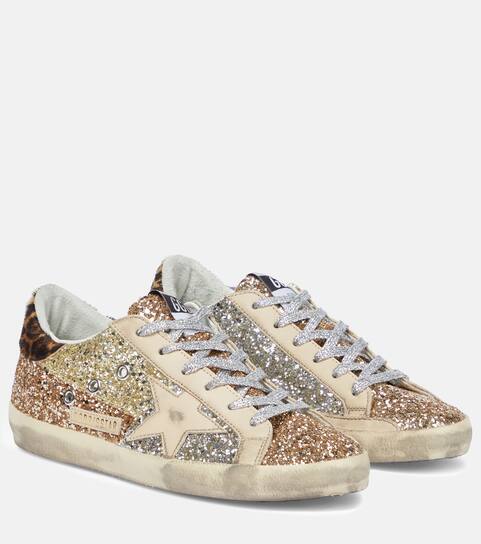 Golden goose sneakers glitter clearance