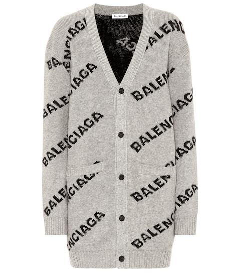 balenciaga grey cardigan