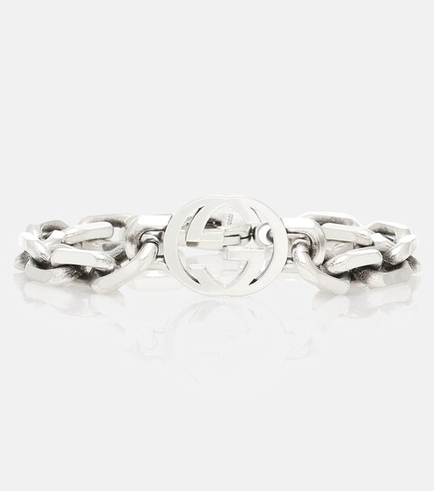 Interlocking G Silver Bracelet - Gucci 