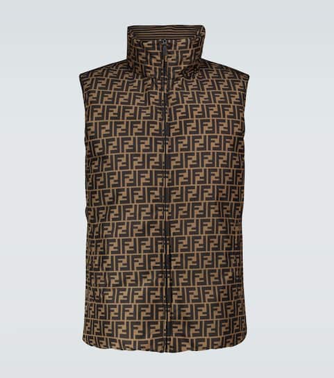 FF printed reversible gilet