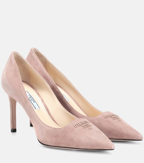 prada suede pumps
