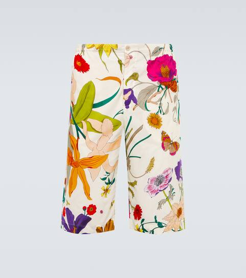 Womens floral bermuda shorts clearance