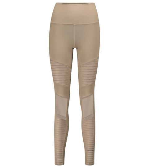 Alo Yoga - Moto high-rise leggings 