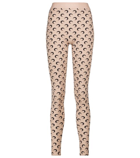 Marine Serre - Printed jersey leggings 