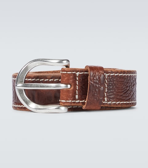 OUR LEGACY Croco leather belt