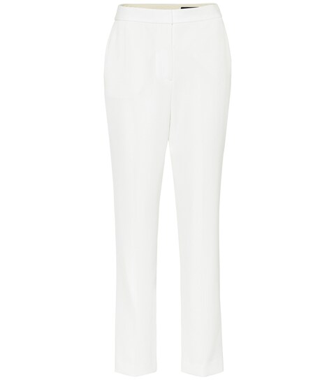 Layla high-rise straight twill pants 