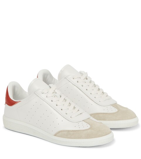 isabel marant bryce leather sneakers
