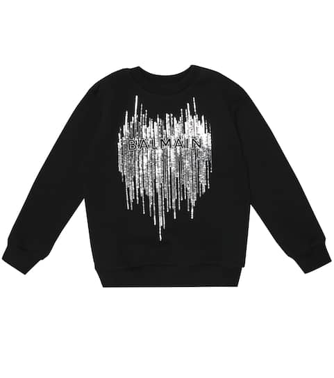 Balmain Kids Sequined cotton sweatshirt | Mytheresa Image result for givenchy bambi | Crew neck sweatshirt