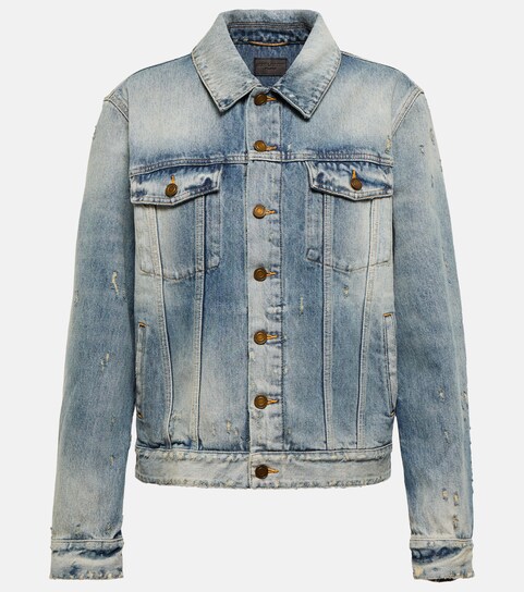 Saint Laurent - Distressed denim jacket 