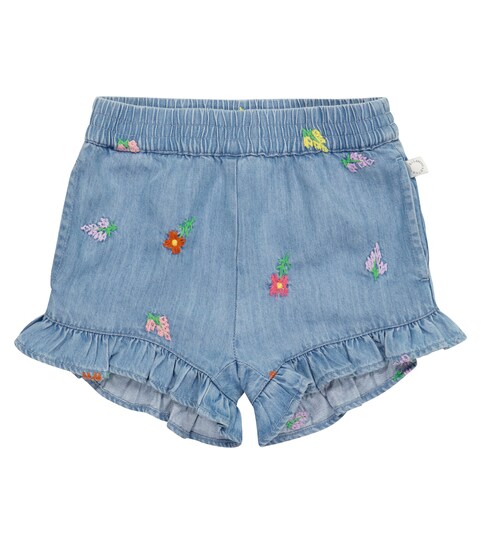 Baby embroidered denim shorts | Mytheresa