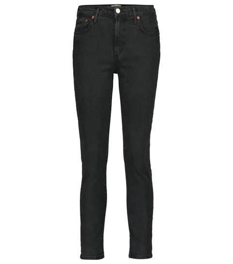 Toni mid-rise slim straight jeans 