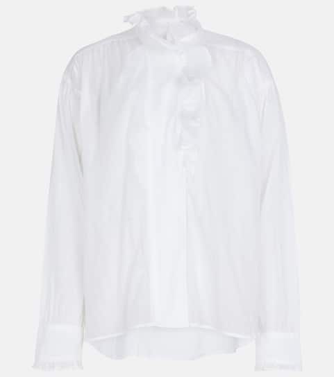 NEW ERDEM x H&M Pima Cotton Blouse White Ruffle 2 10 SHIPS TODAY NEW ERDEM x H&M Pima Cotton Blouse White Ruffle 2 10 SHIPS TODAY