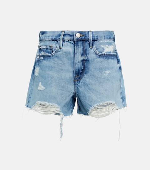 Le Brigette high-rise denim shorts 