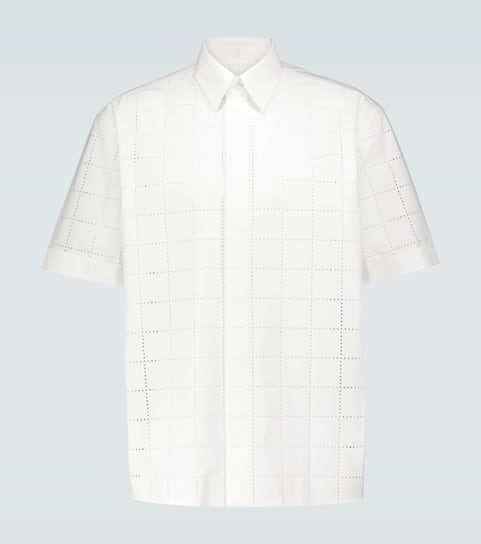 Perforated short-sleeved shirt