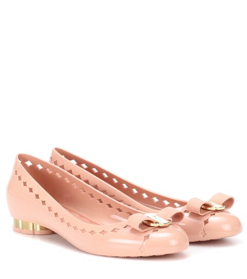 ferragamo jelly flats
