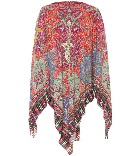 Maglione Diversi Colori e Dimensioni Poncho Etnico