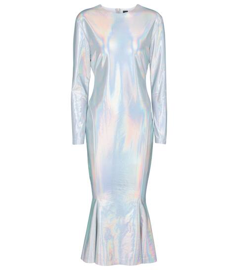 norma kamali crew fishtail dress
