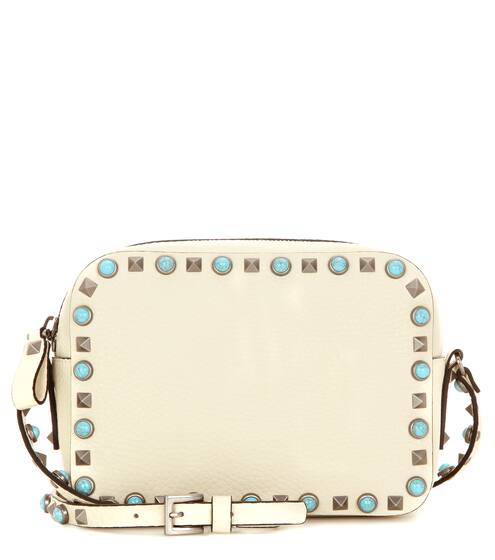 Valentino Rockstud Rolling leather crossbody bag