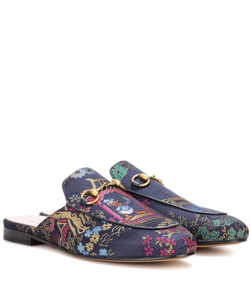gucci princetown donald duck jacquard slippers gucci princetown donald duck jacquard slippers