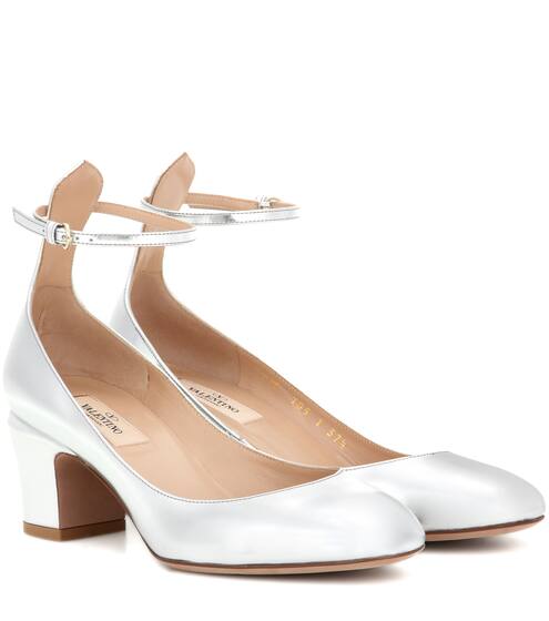 Valentino Tan-go metallic leather pumps