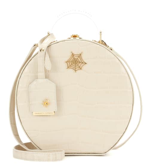 Charlotte Olympia Atkinson embossed leather shoulder bag