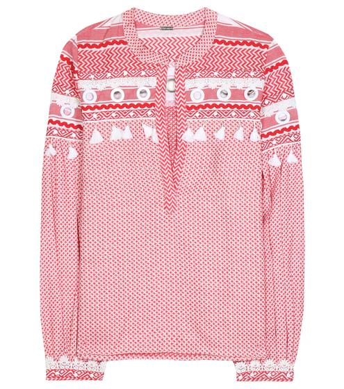 Dodo Bar Or Embellished cotton top