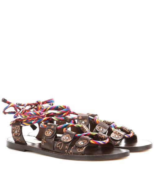 Valentino Santeria leather sandals