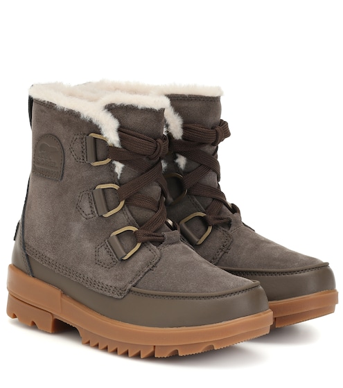 sorel newbie suede ankle boots