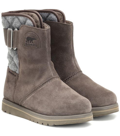 sorel newbie suede ankle boots