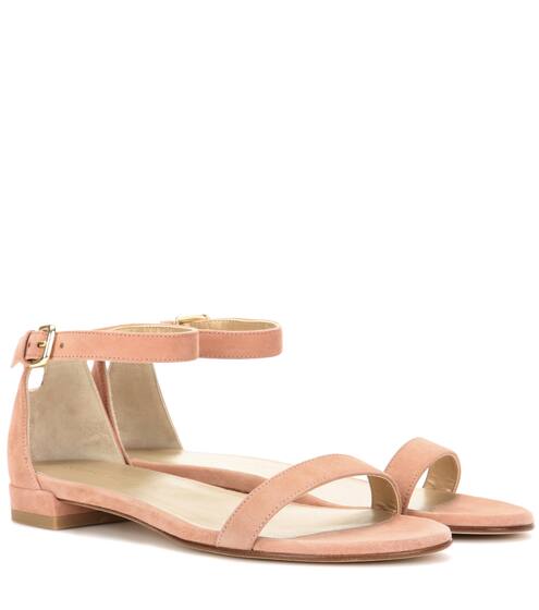 Stuart Weitzman Nudistflat leather sandals