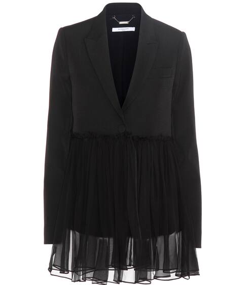 Givenchy Wool jacket with silk