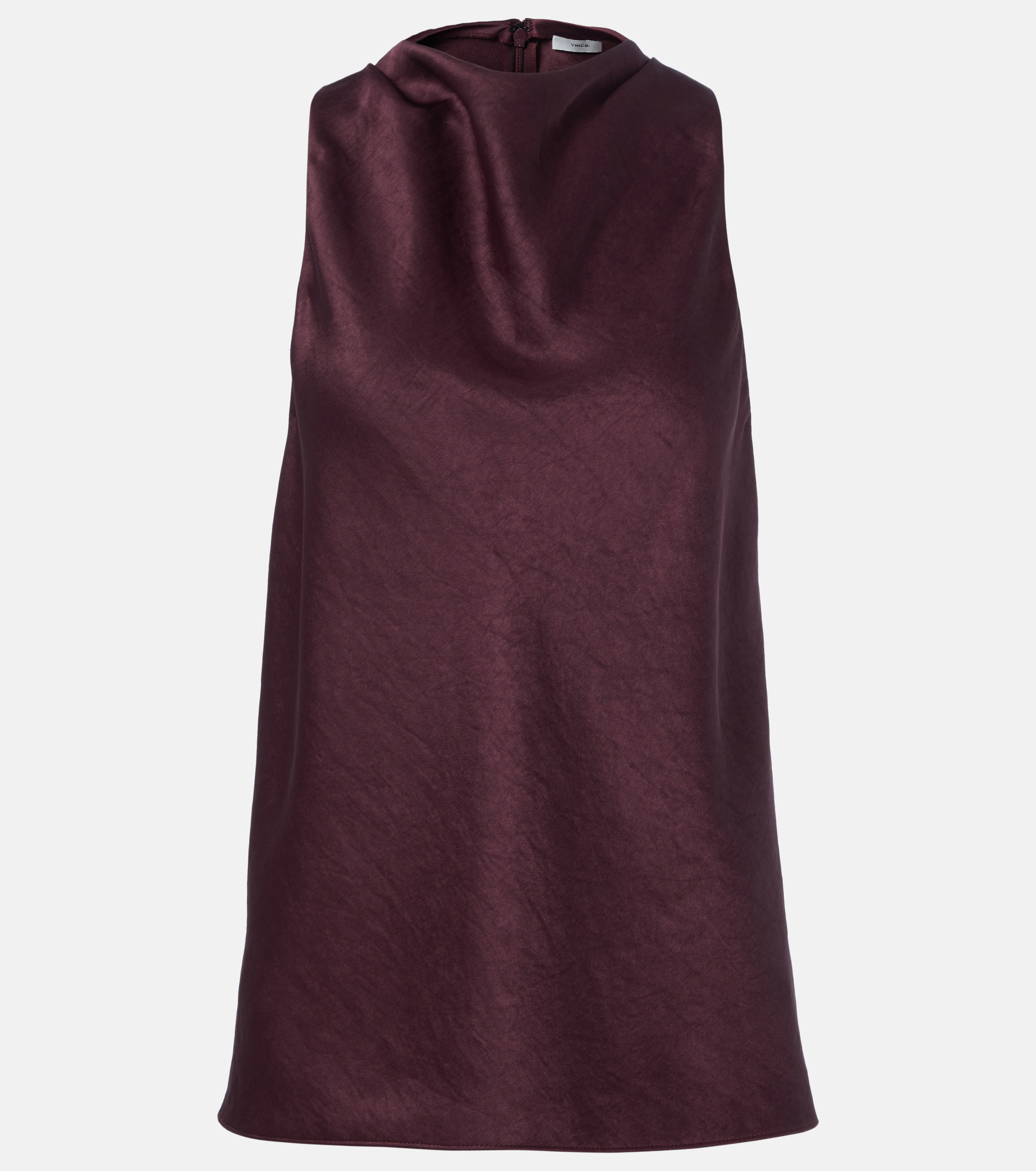 Draped satin top - Image 1