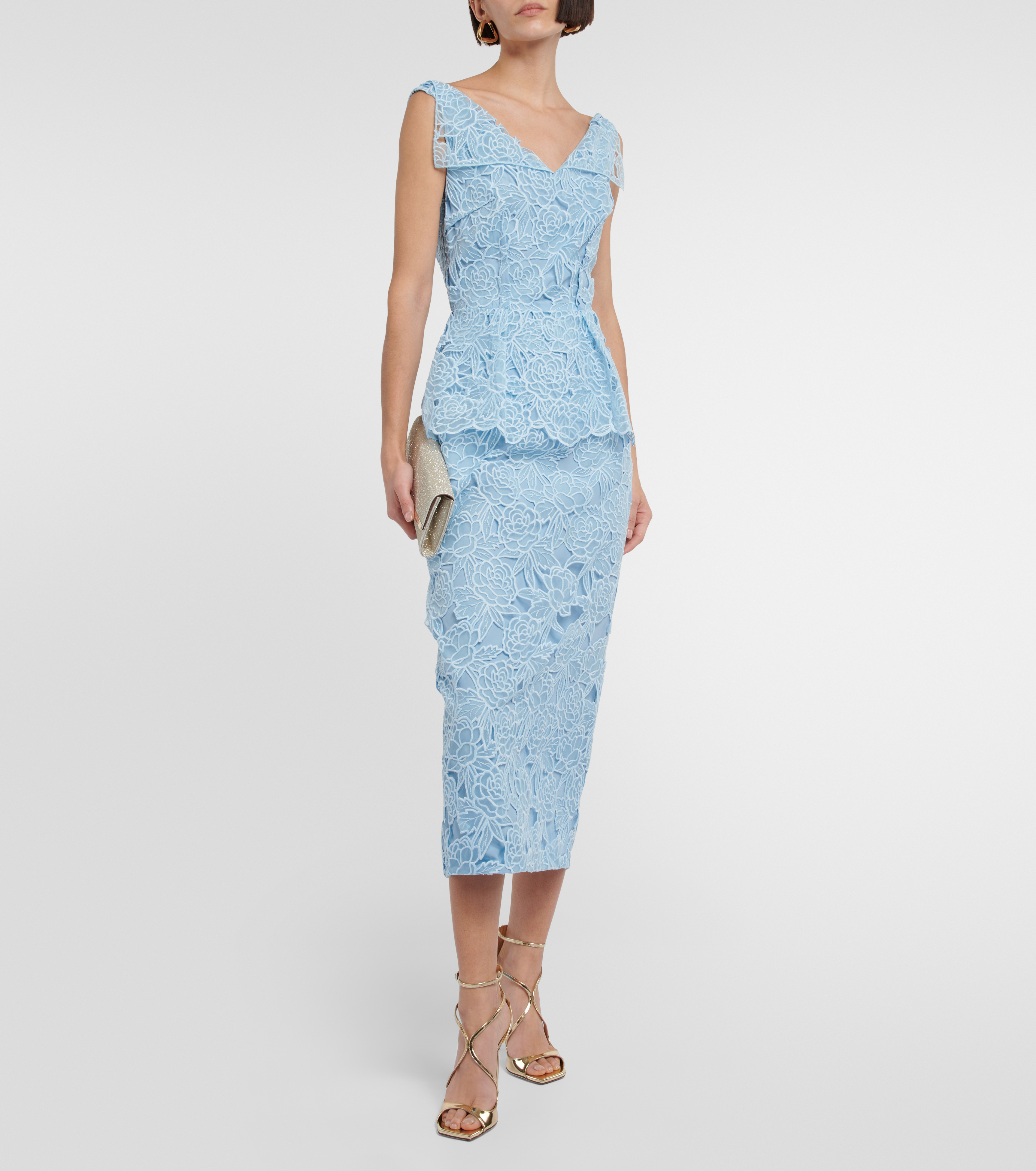 Maesa lace midi dress — Image 2