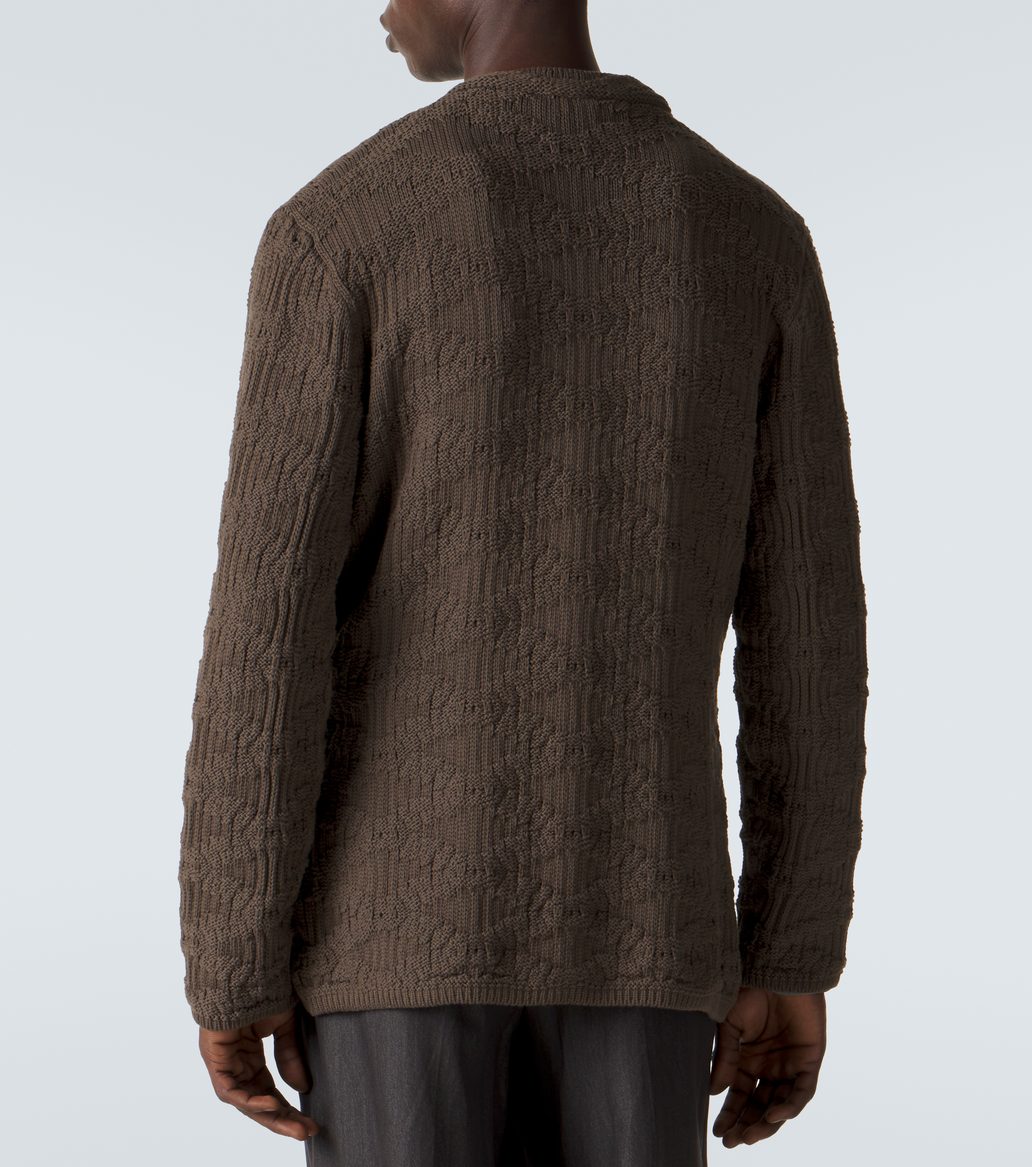 Ribbed-knit cotton-blend cardigan — Image 4