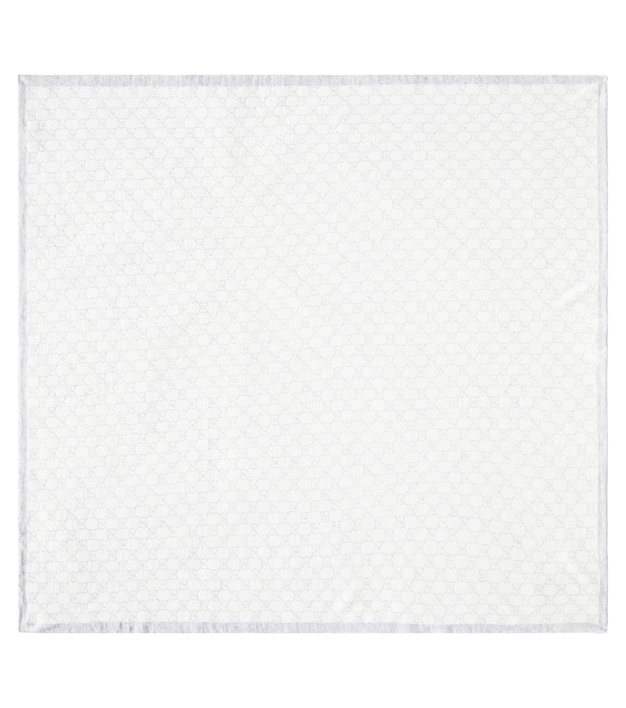 Click to view more detailed imagery on our partner's website Gucci Baby Wool Blanket In Grey