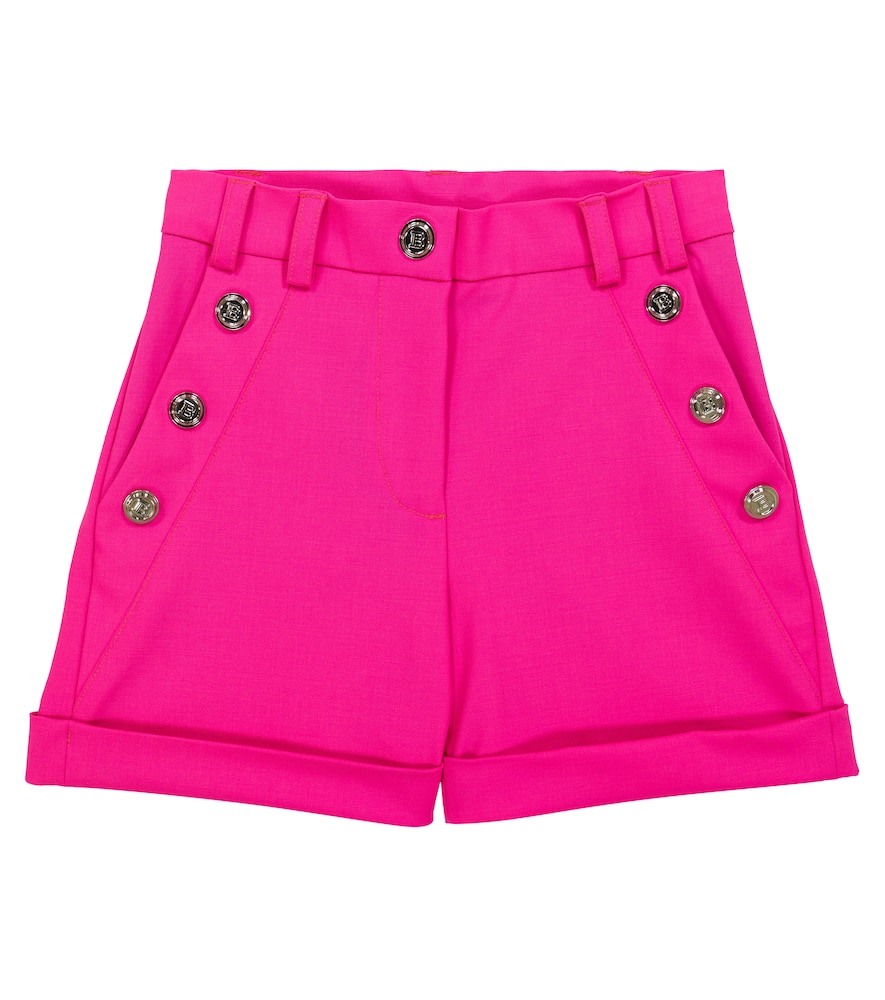 Balmain Kids Wool-blend shorts