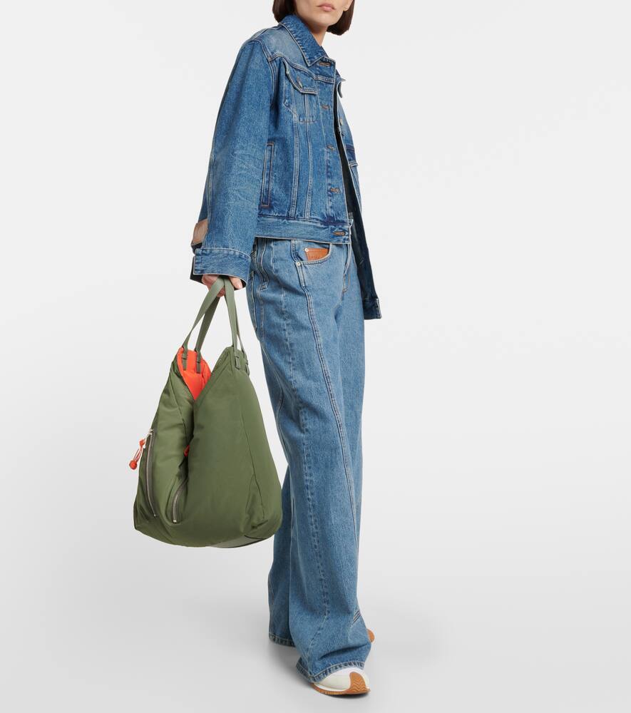 Hammock reversible nylon tote bag