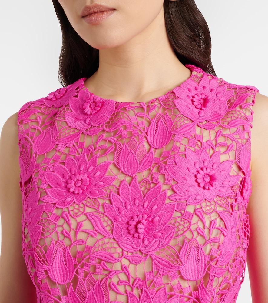  Oscar De La Renta Oscar De La Renta Midikleid Aus Spitze 