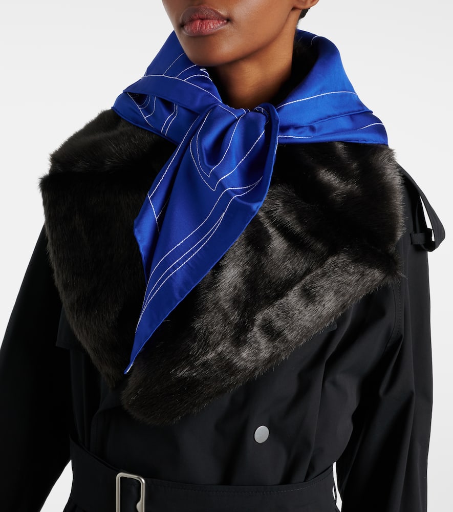 Burberry EKD silk scarf