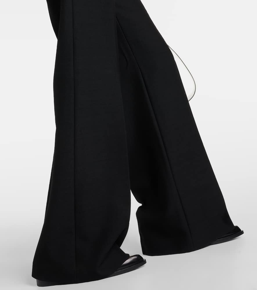 Shop Loro Piana Virgin Wool Wide-leg Pants In Black