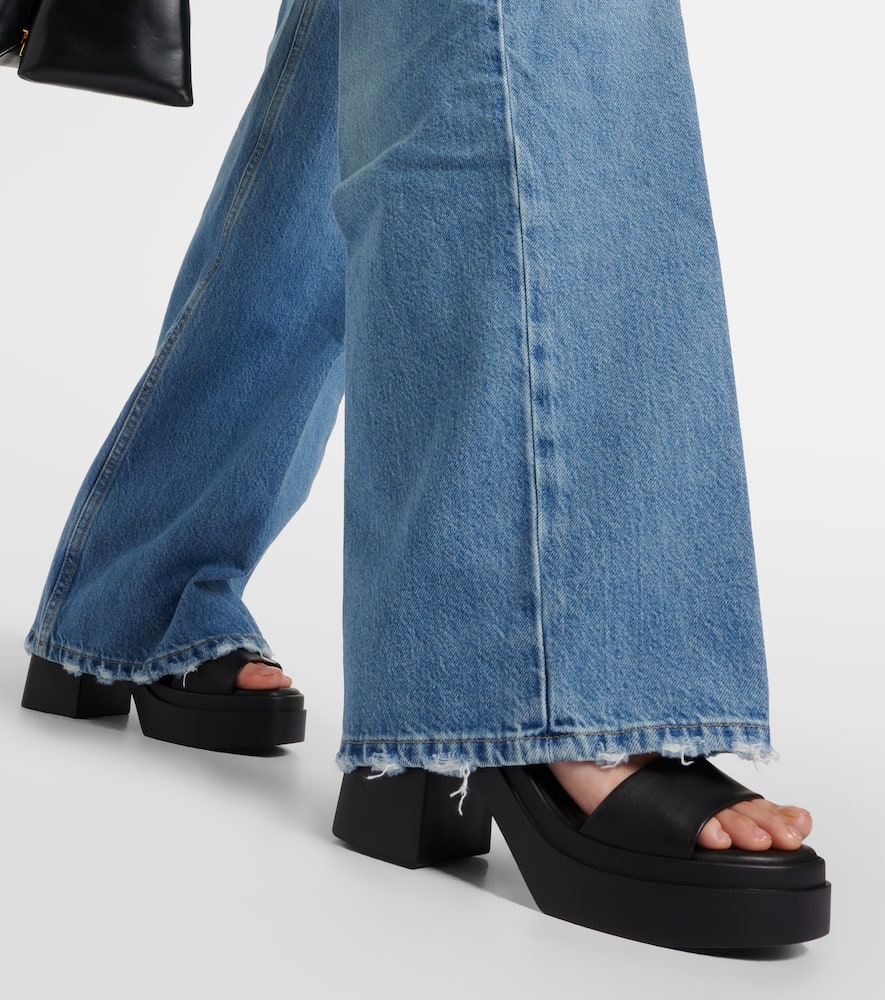 Clergerie Next leather platform mules