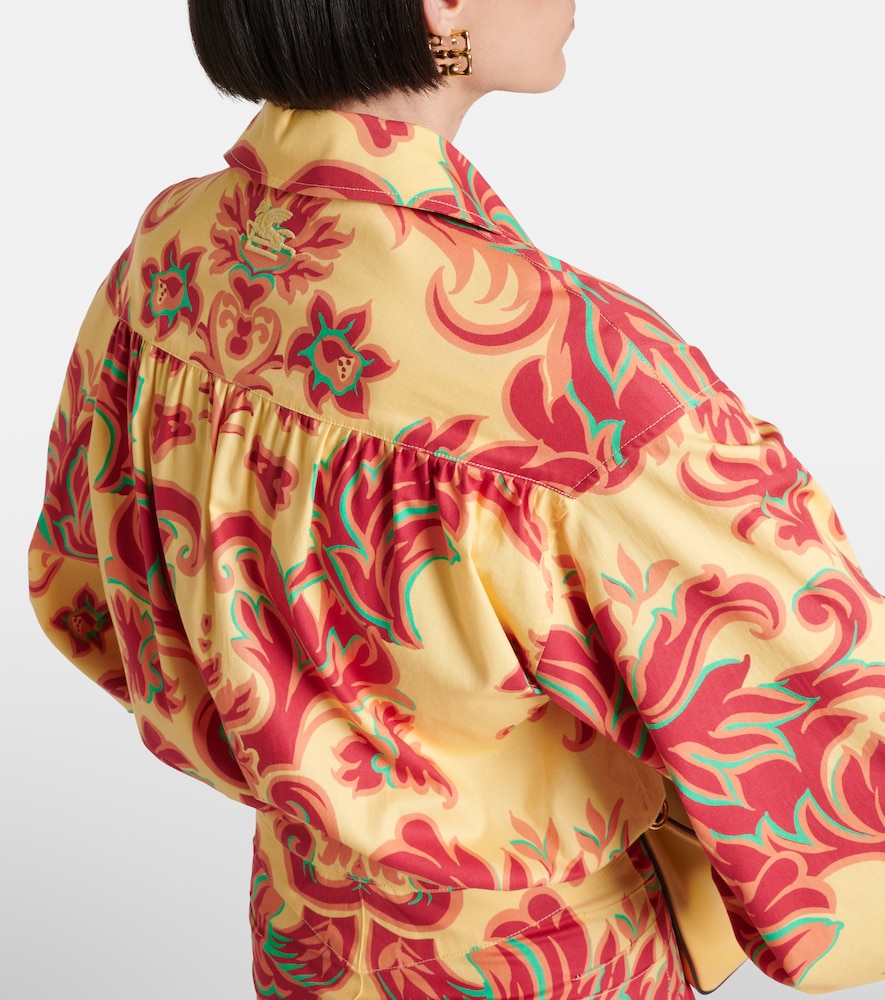  Etro Etro Bedrucktes Maxikleid Aus Baumwolle Und Seide 