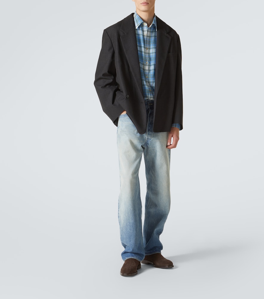  Auralee Auralee Airy Checked Wool Shirt 