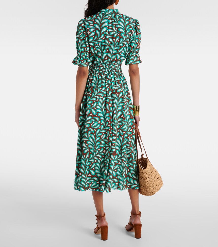  Diane Von Furstenberg Diane Von Furstenberg Bedrucktes Midikleid Erica Aus Baumwolle 